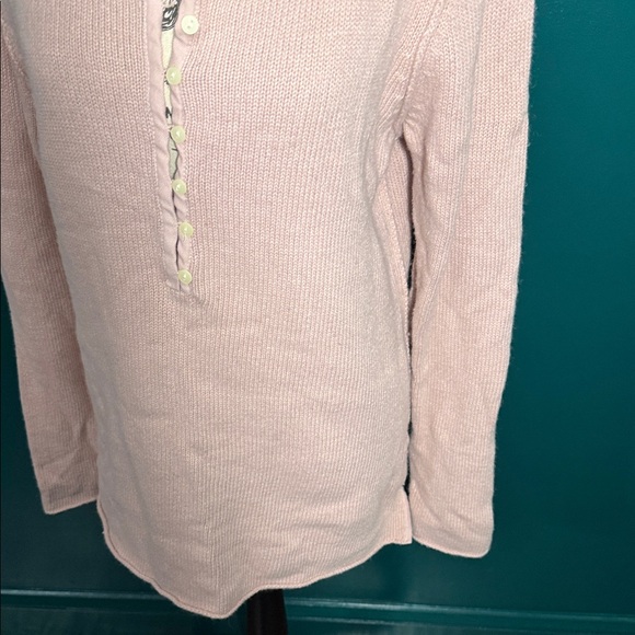Eddie Bauer Blush Button Down Knit Top - Picture 5 of 9
